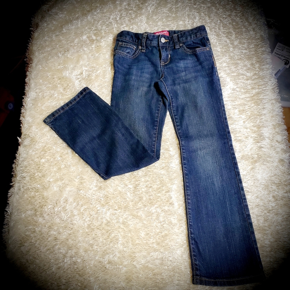 Girls size 7 old navy bootcut jeans